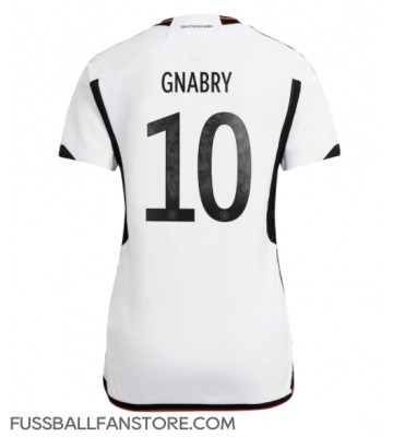 Deutschland Serge Gnabry #10 Replik Heimtrikot Damen WM 2022 Kurzarm